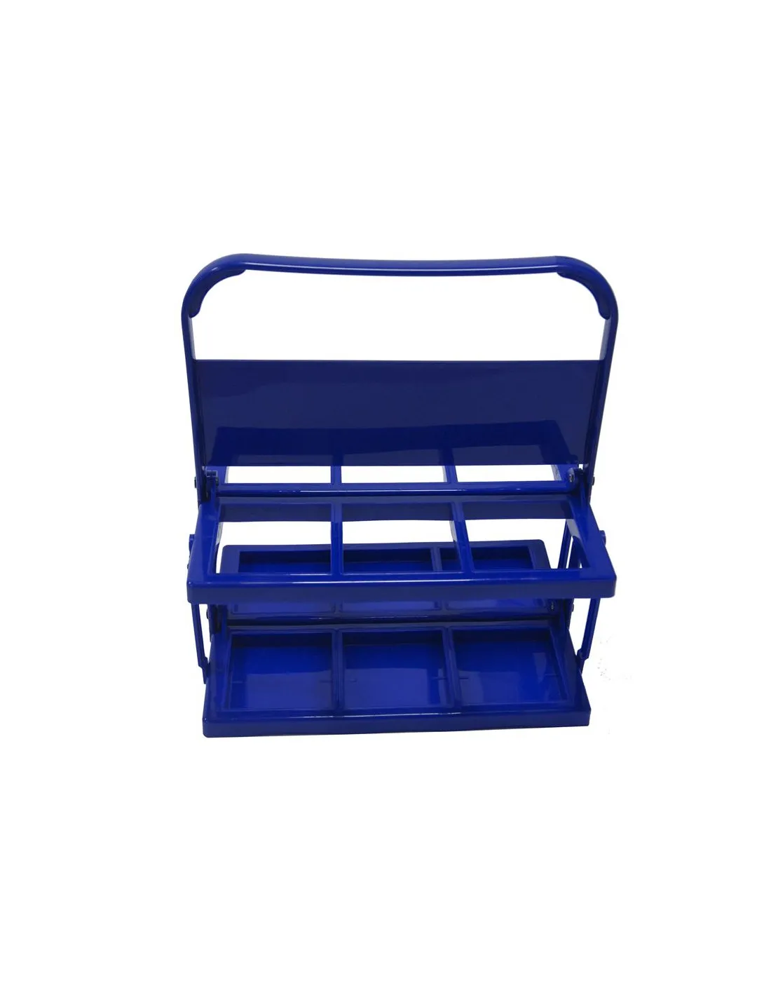 Portabotellas de Fútbol Atipick PVC plegable 6 und  0.75L Blue