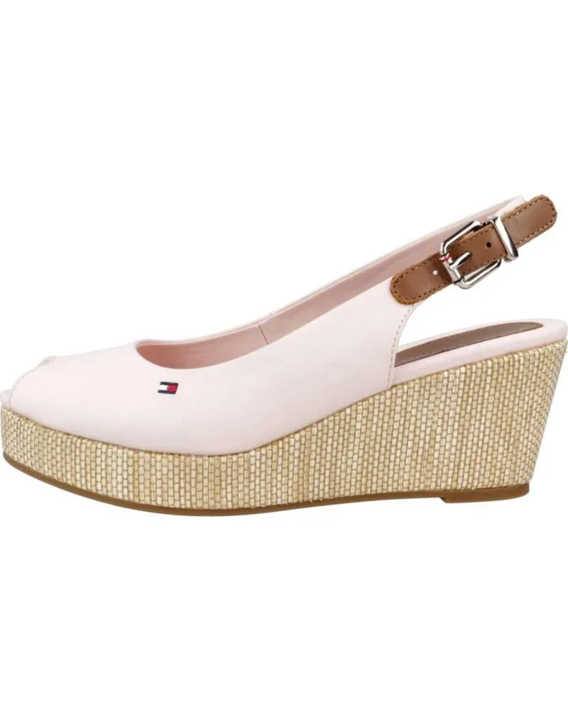 Sandalias TOMMY HILFIGER  de Mujer SANDALIAS MUJER MODELO ICONIC ELBA SLING BACK W COLOR ROSA T  TJQ
