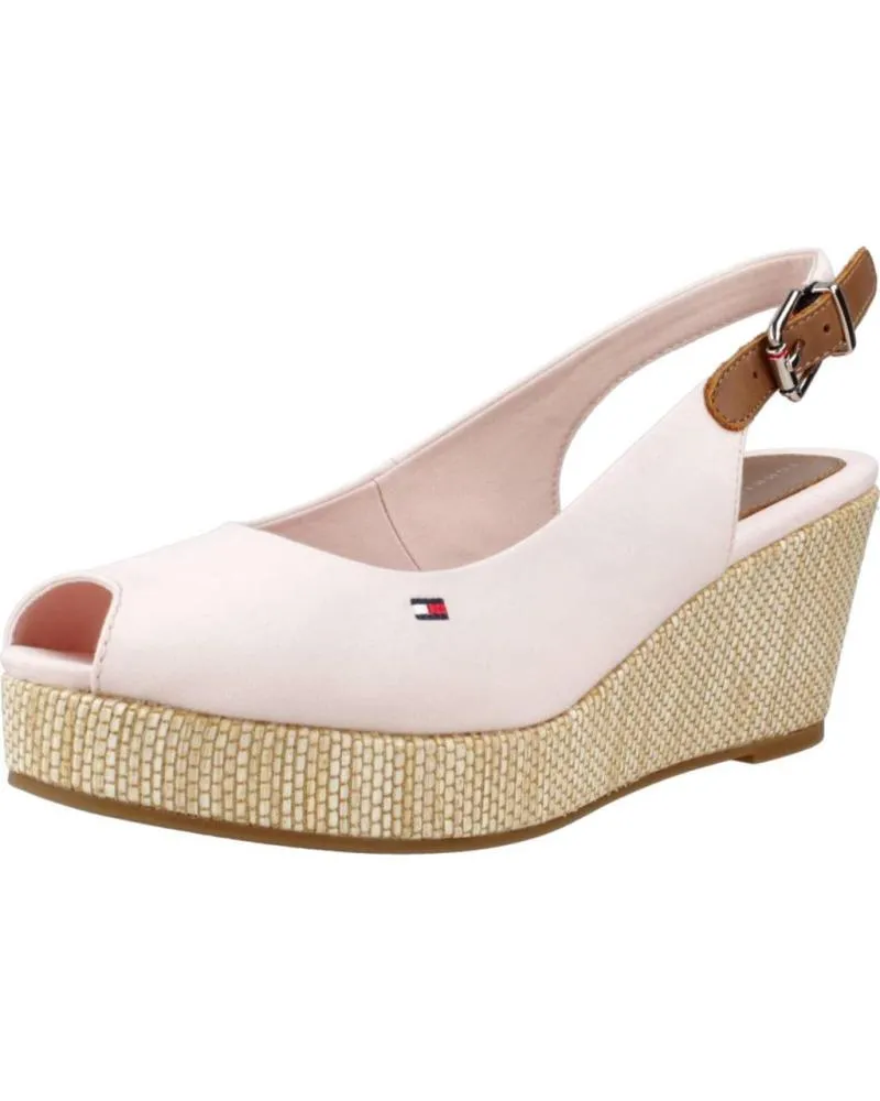 Sandalias TOMMY HILFIGER  de Mujer SANDALIAS MUJER MODELO ICONIC ELBA SLING BACK W COLOR ROSA T  TJQ