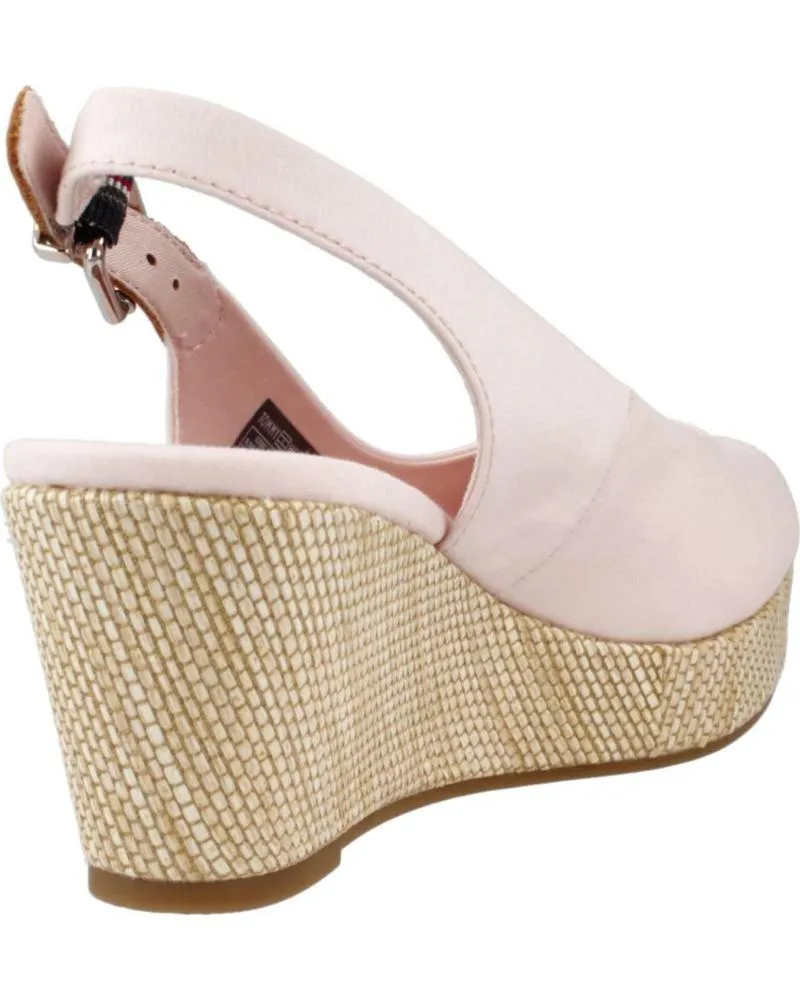 Sandalias TOMMY HILFIGER  de Mujer SANDALIAS MUJER MODELO ICONIC ELBA SLING BACK W COLOR ROSA T  TJQ