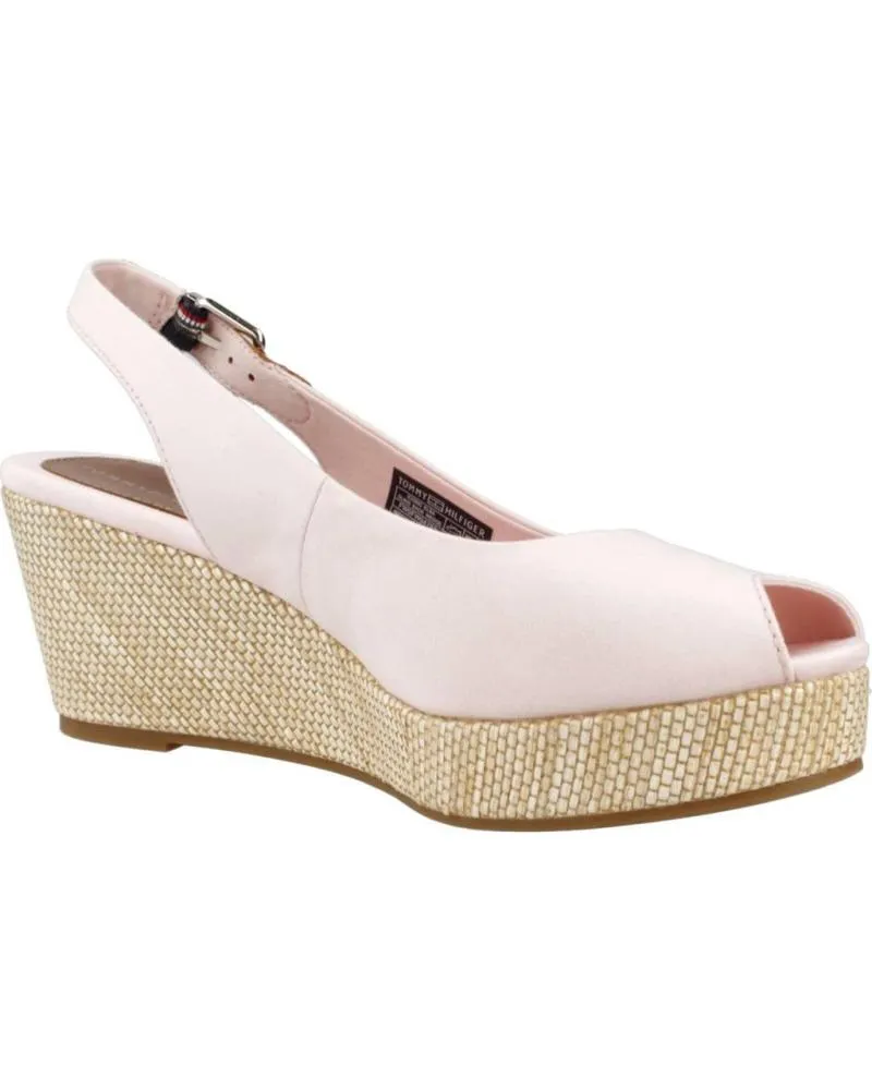 Sandalias TOMMY HILFIGER  de Mujer SANDALIAS MUJER MODELO ICONIC ELBA SLING BACK W COLOR ROSA T  TJQ
