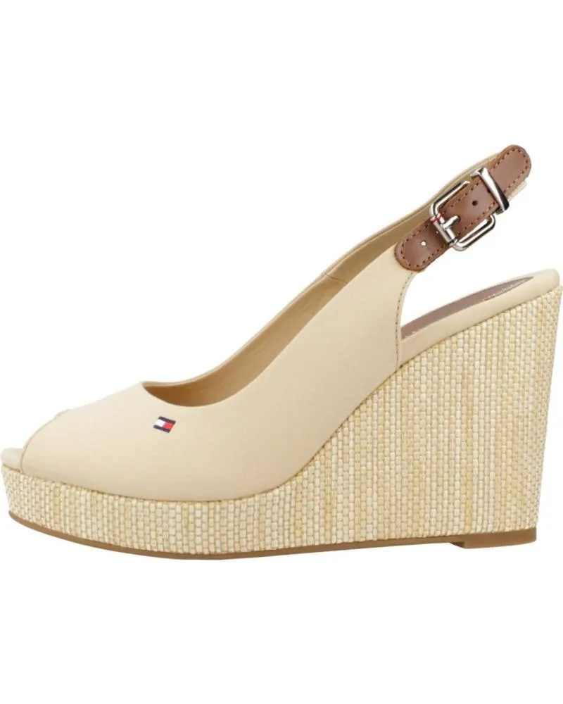 Sandalias TOMMY HILFIGER  de Mujer SANDALIAS MUJER MODELO ICONIC ELENA SLING BACK COLOR MARRON  ACR
