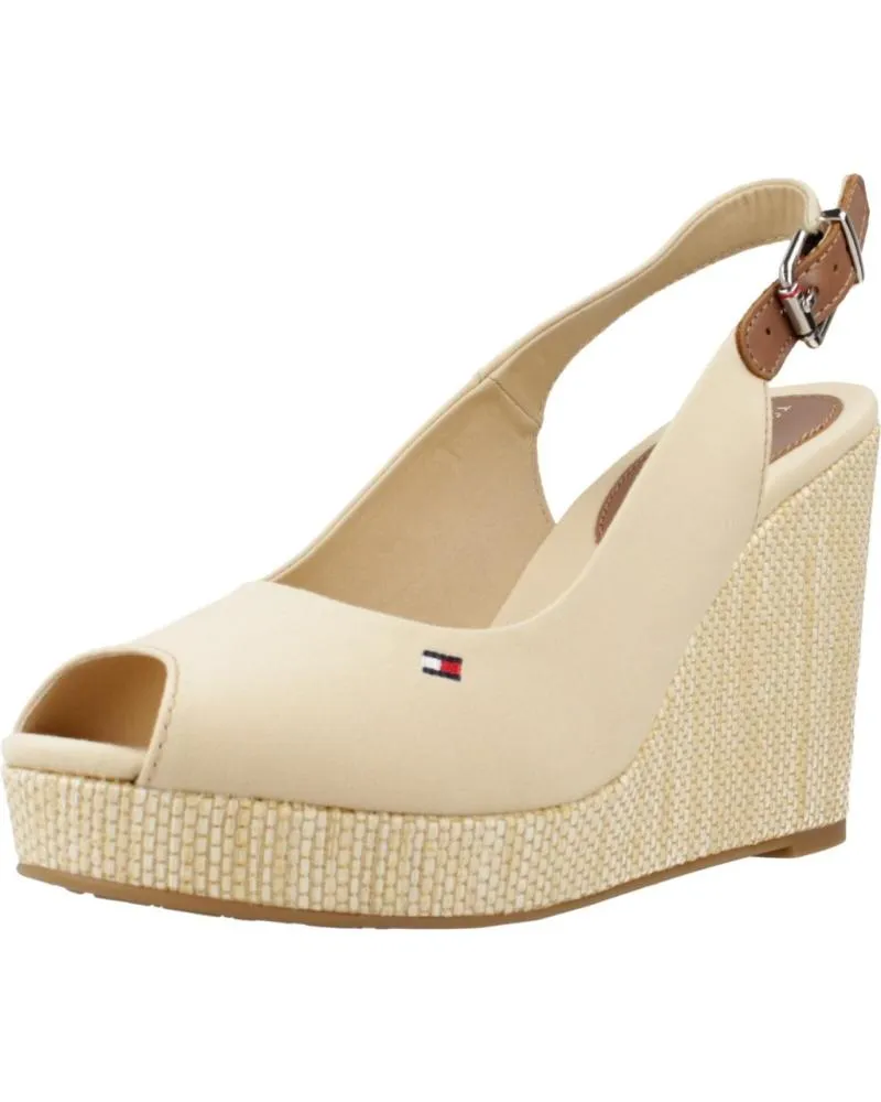 Sandalias TOMMY HILFIGER  de Mujer SANDALIAS MUJER MODELO ICONIC ELENA SLING BACK COLOR MARRON  ACR