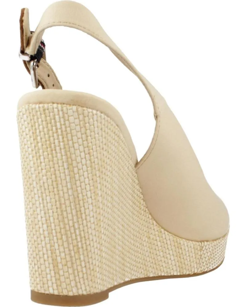 Sandalias TOMMY HILFIGER  de Mujer SANDALIAS MUJER MODELO ICONIC ELENA SLING BACK COLOR MARRON  ACR