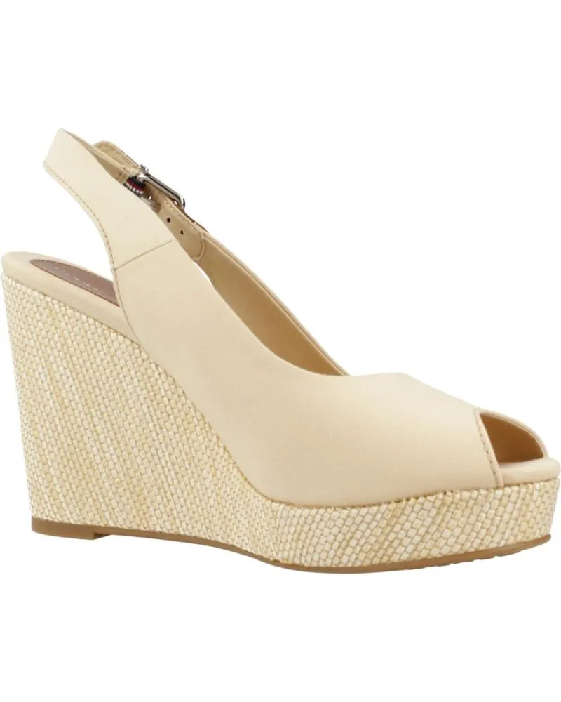 Sandalias TOMMY HILFIGER  de Mujer SANDALIAS MUJER MODELO ICONIC ELENA SLING BACK COLOR MARRON  ACR