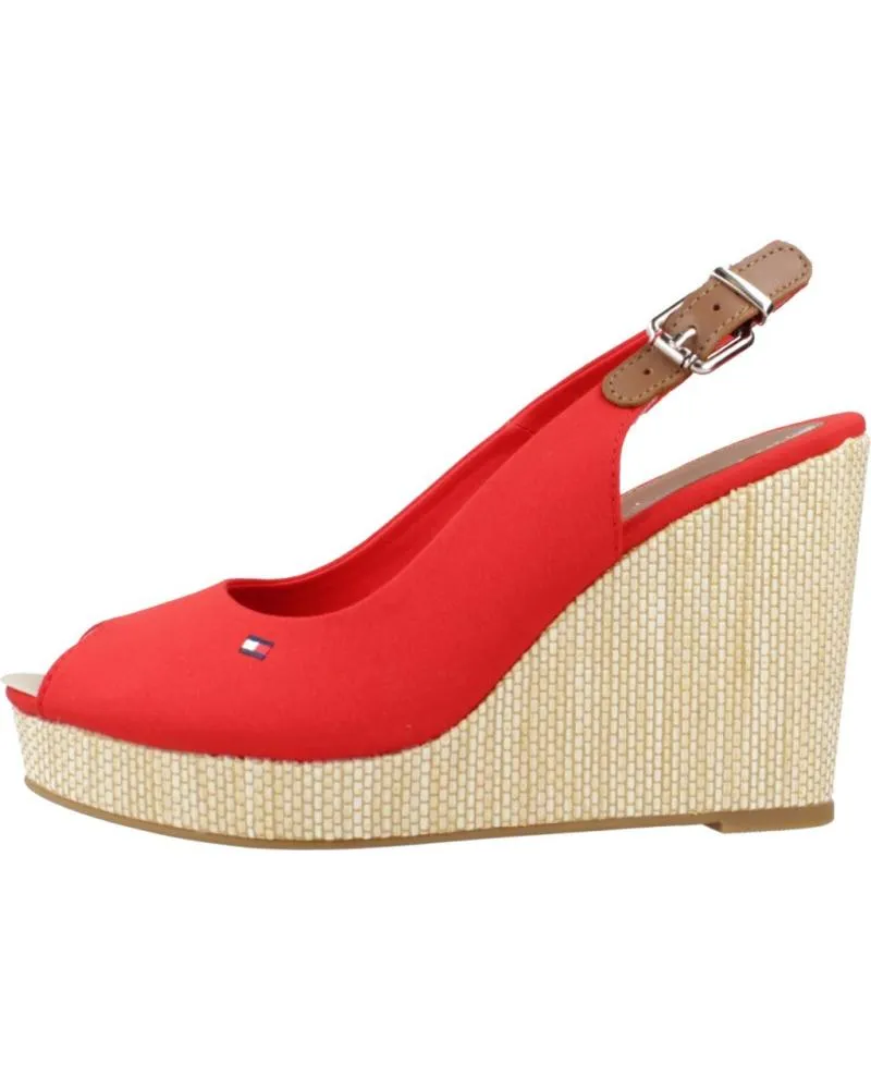 Sandalias TOMMY HILFIGER  de Mujer SANDALIAS MUJER MODELO ICONIC ELENA SLING BACK COLOR ROJO XN  XND