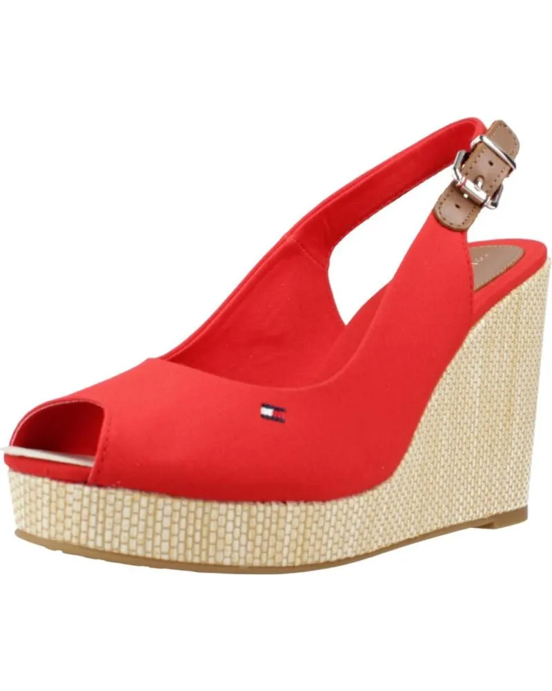 Sandalias TOMMY HILFIGER  de Mujer SANDALIAS MUJER MODELO ICONIC ELENA SLING BACK COLOR ROJO XN  XND