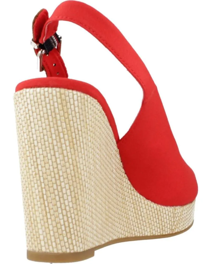 Sandalias TOMMY HILFIGER  de Mujer SANDALIAS MUJER MODELO ICONIC ELENA SLING BACK COLOR ROJO XN  XND