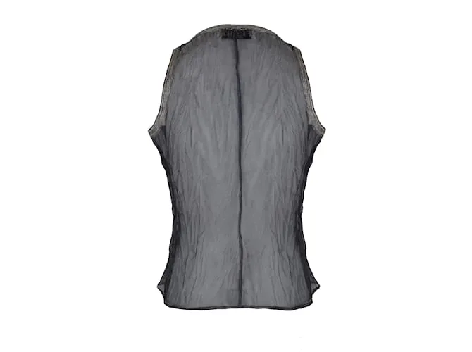Top transparente de Gianfranco Ferré Gris 