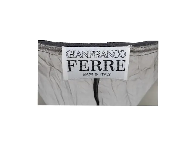 Top transparente de Gianfranco Ferré Gris 