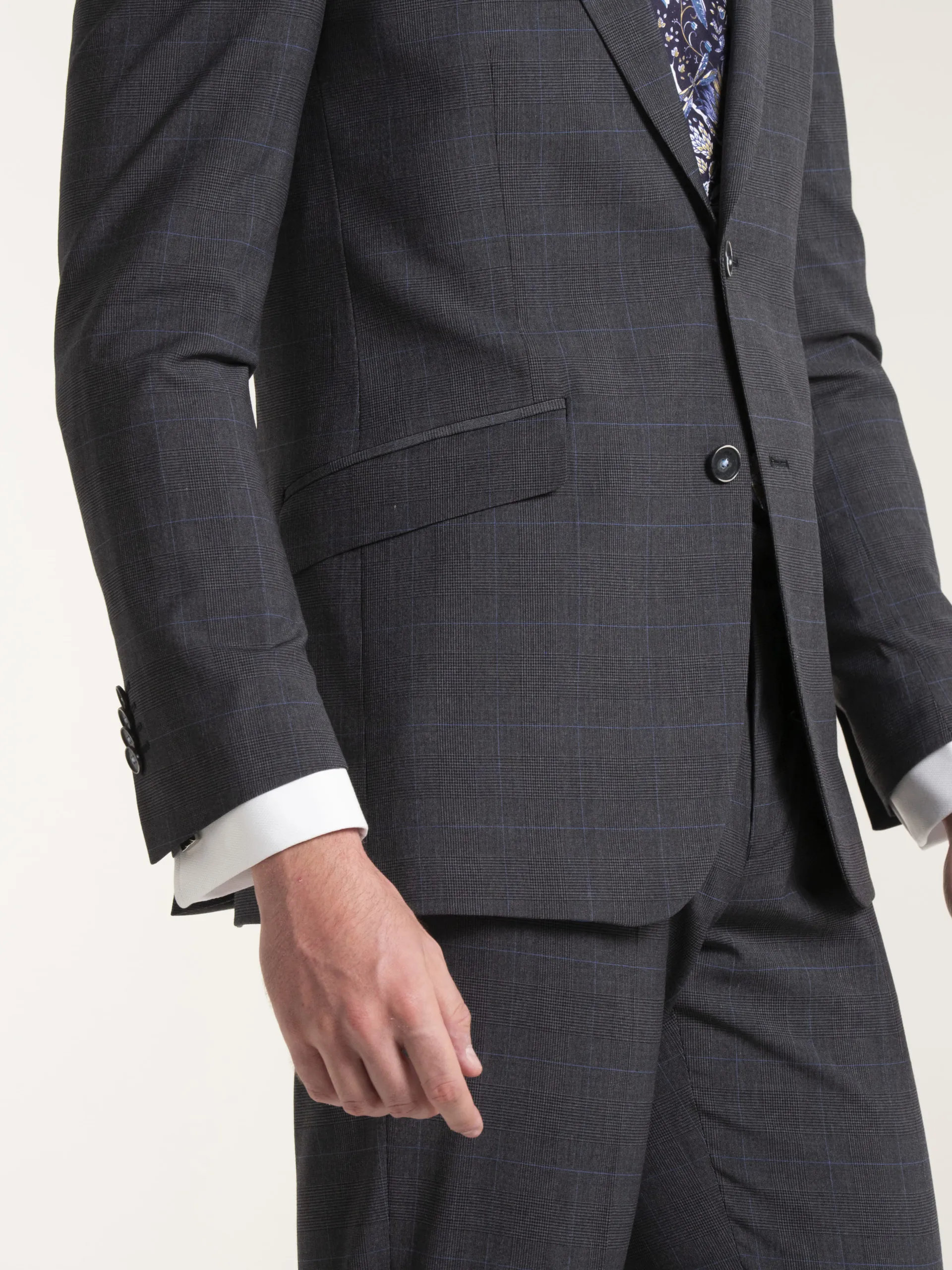 TRAJE GRIS MEDIO PRINCIPE DE GALES «COLECCIÓN VICTORIA»