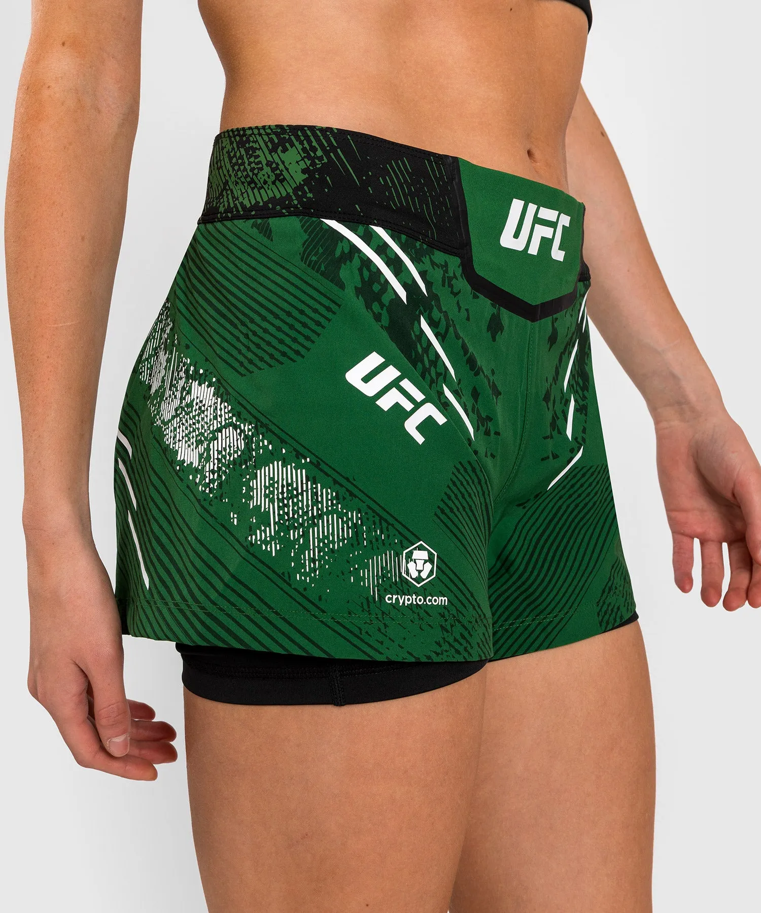 UFC ADRENALINE BY VENUM AUTHENTIC FIGHT NIGHT SHORT DE COMBATE PARA MUJER  VERDE