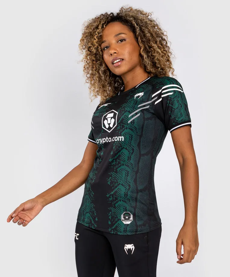 UFC ADRENALINE BY VENUM PERSONALIZED AUTHENTIC FIGHT NIGHT MAILLOT WALKOUT MUJER  EMERALD EDITION  VERDE/NEGRO