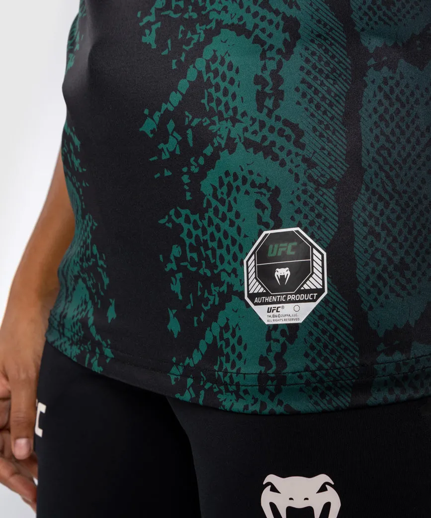 UFC ADRENALINE BY VENUM PERSONALIZED AUTHENTIC FIGHT NIGHT MAILLOT WALKOUT MUJER  EMERALD EDITION  VERDE/NEGRO