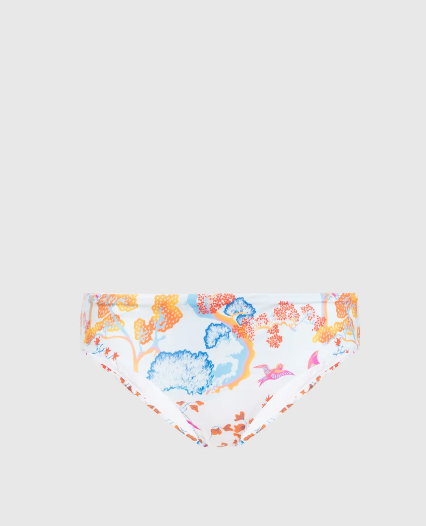 Vilebrequin White panties from the Frisbee swimsuit with a print