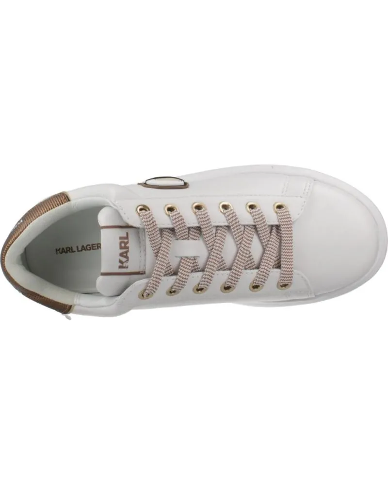 Zapatillas deporte KARL LAGERFELD  de Mujer ZAPATILLAS MUJER MODELO KAPRI NFT METALMESH TAB LO COLOR BLA  01Z WHITE