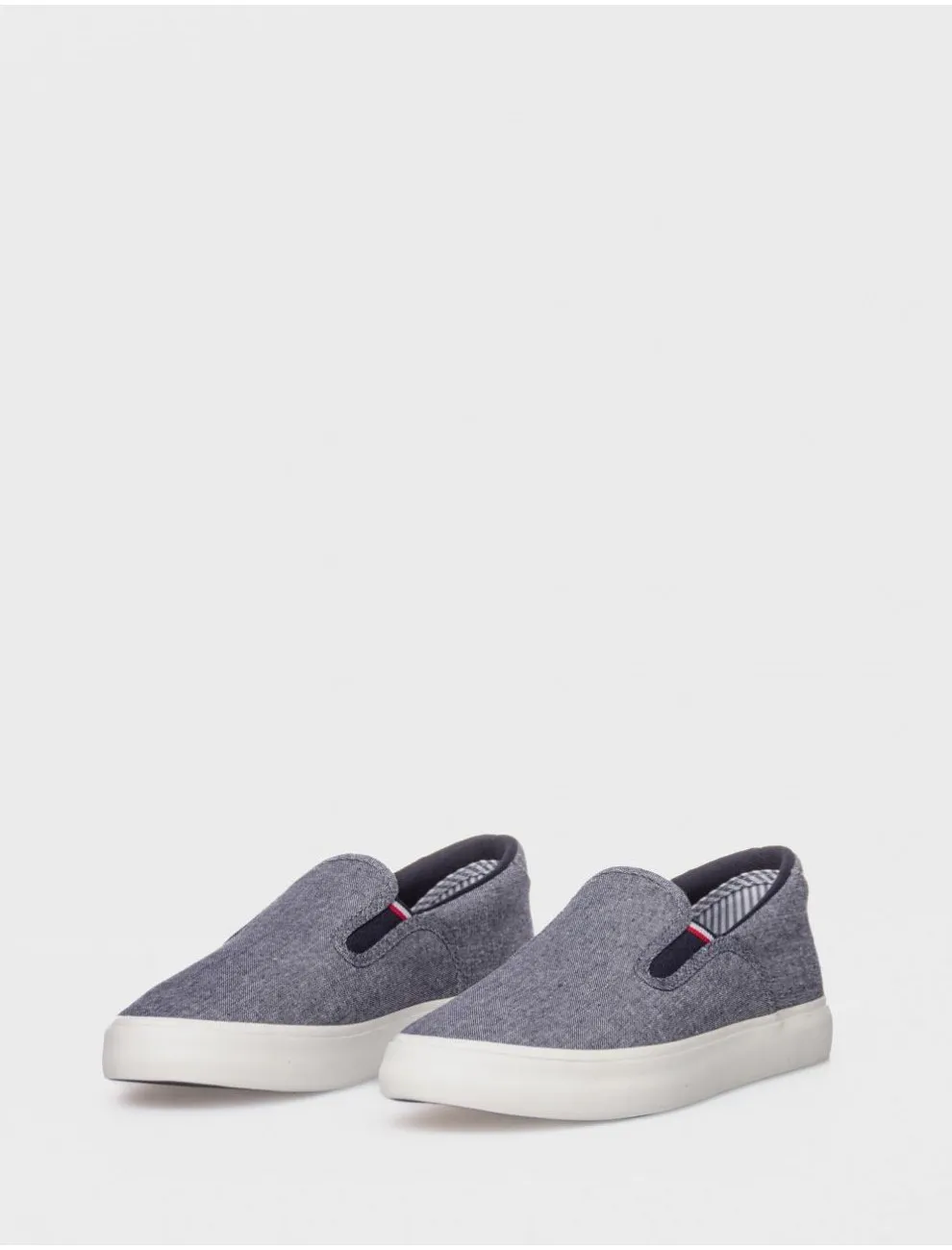 Zapatillas Tommy Hilfiger Th Hi Vulc Core Low Slip On Azul