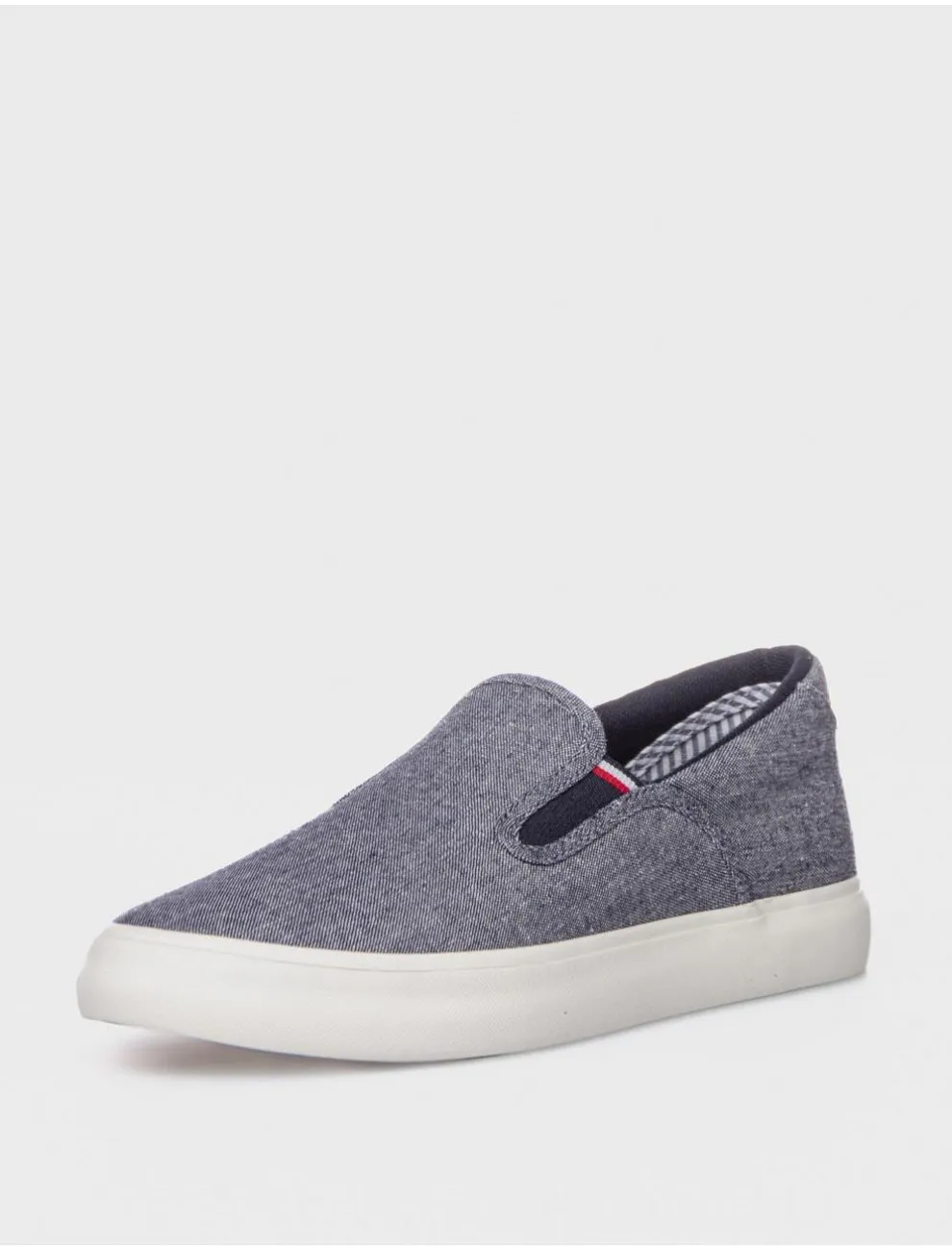 Zapatillas Tommy Hilfiger Th Hi Vulc Core Low Slip On Azul