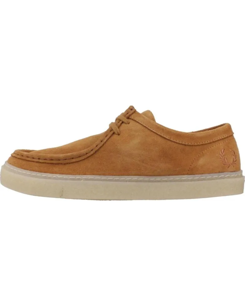 Zapatos de Hombre FRED PERRY MOCASINES HOMBRE MODELO DAWSON LOW SUEDE COLOR MARRON CLARO 644DARKCRM