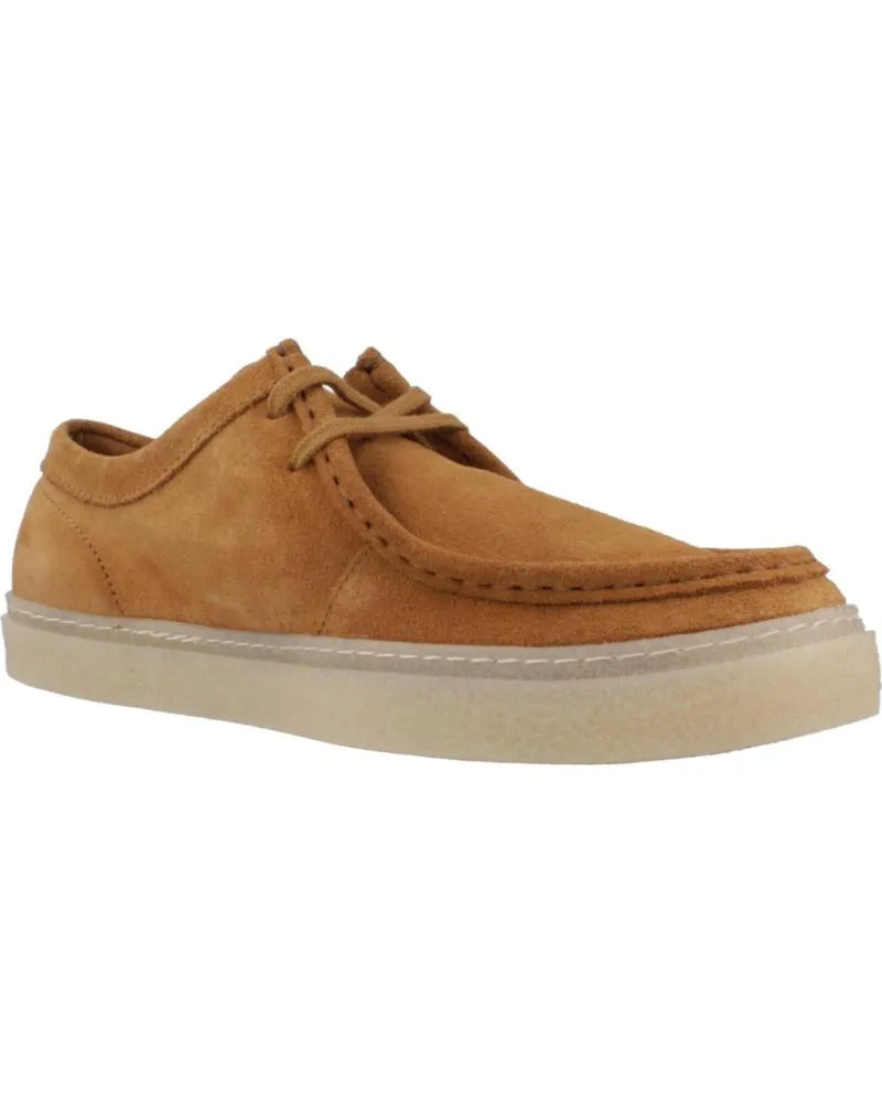 Zapatos de Hombre FRED PERRY MOCASINES HOMBRE MODELO DAWSON LOW SUEDE COLOR MARRON CLARO 644DARKCRM