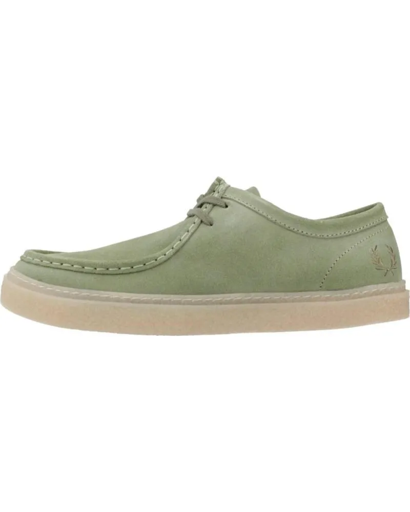 Zapatos de Hombre FRED PERRY MOCASINES HOMBRE MODELO DAWSON LOW SUEDE COLOR VERDE M37SEAG M37SEAGRAS