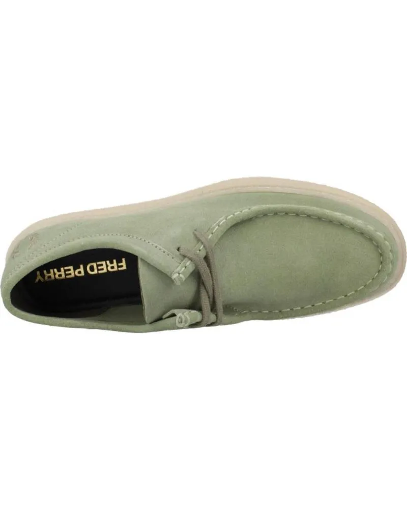 Zapatos de Hombre FRED PERRY MOCASINES HOMBRE MODELO DAWSON LOW SUEDE COLOR VERDE M37SEAG M37SEAGRAS