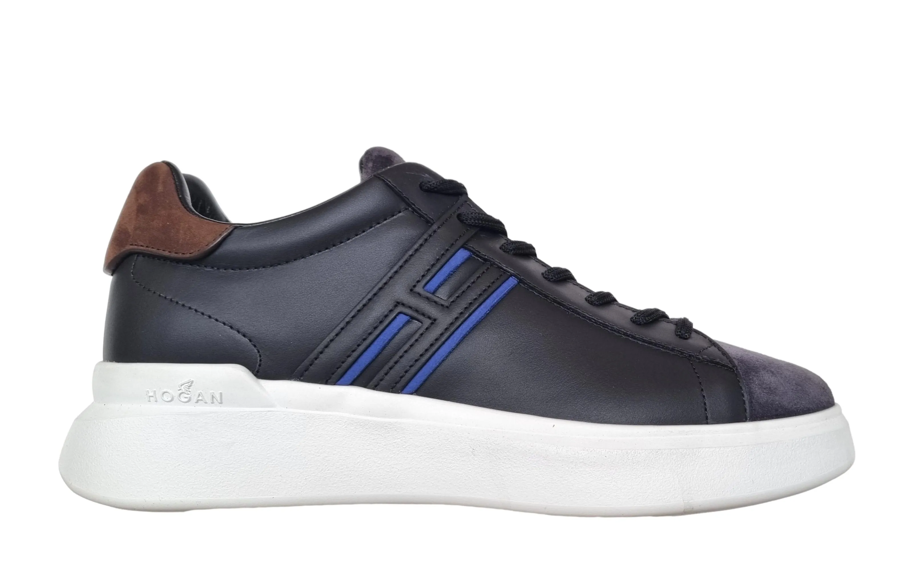 Zapatos hombre Hogan sneakers H580 HXM5800DV42R5Q64G3 negro, gris, azul