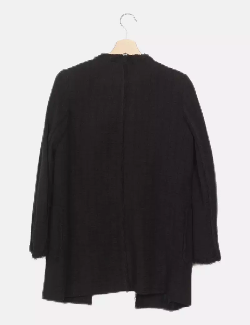 Zara Chaqueta tweed negra